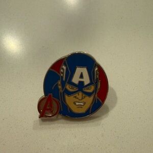 MARBLE Captain America Blue and Red Pin